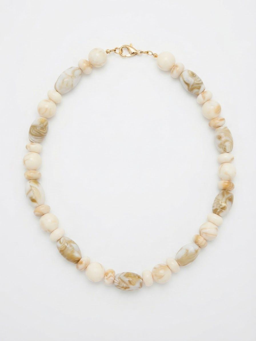 Collar | Cuentas beige