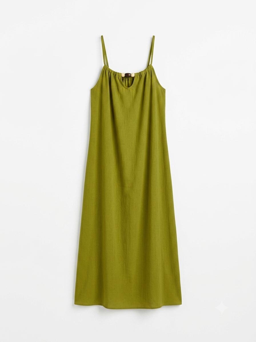 Vestido Midi | Bolas Escote