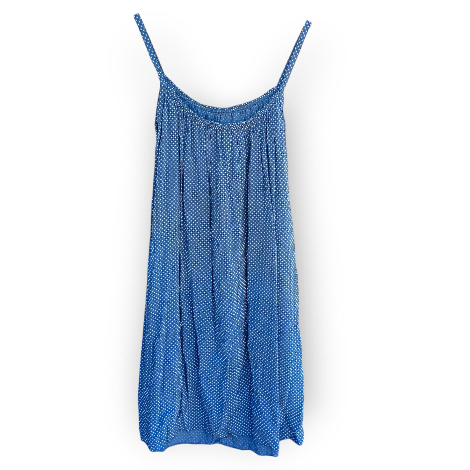 Vestido Corto de Tirantes Finos con Estampado pequeño.