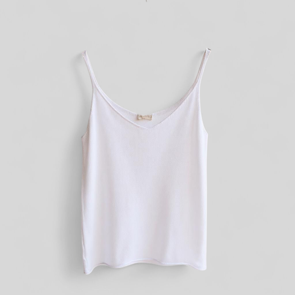 Camiseta de Tirantes Finos de Punto