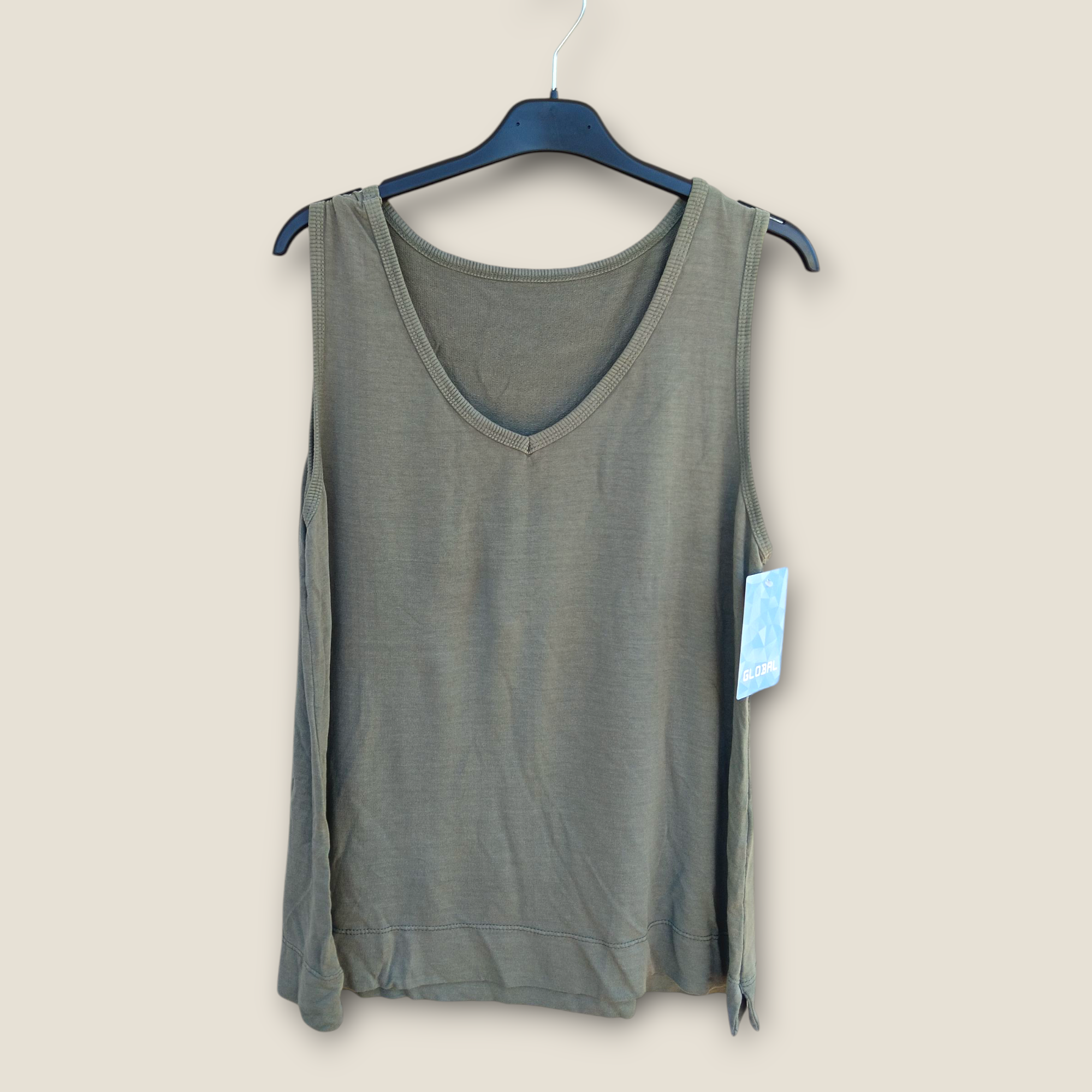 Camiseta de Tirantes con Cuello de Pico Esencial