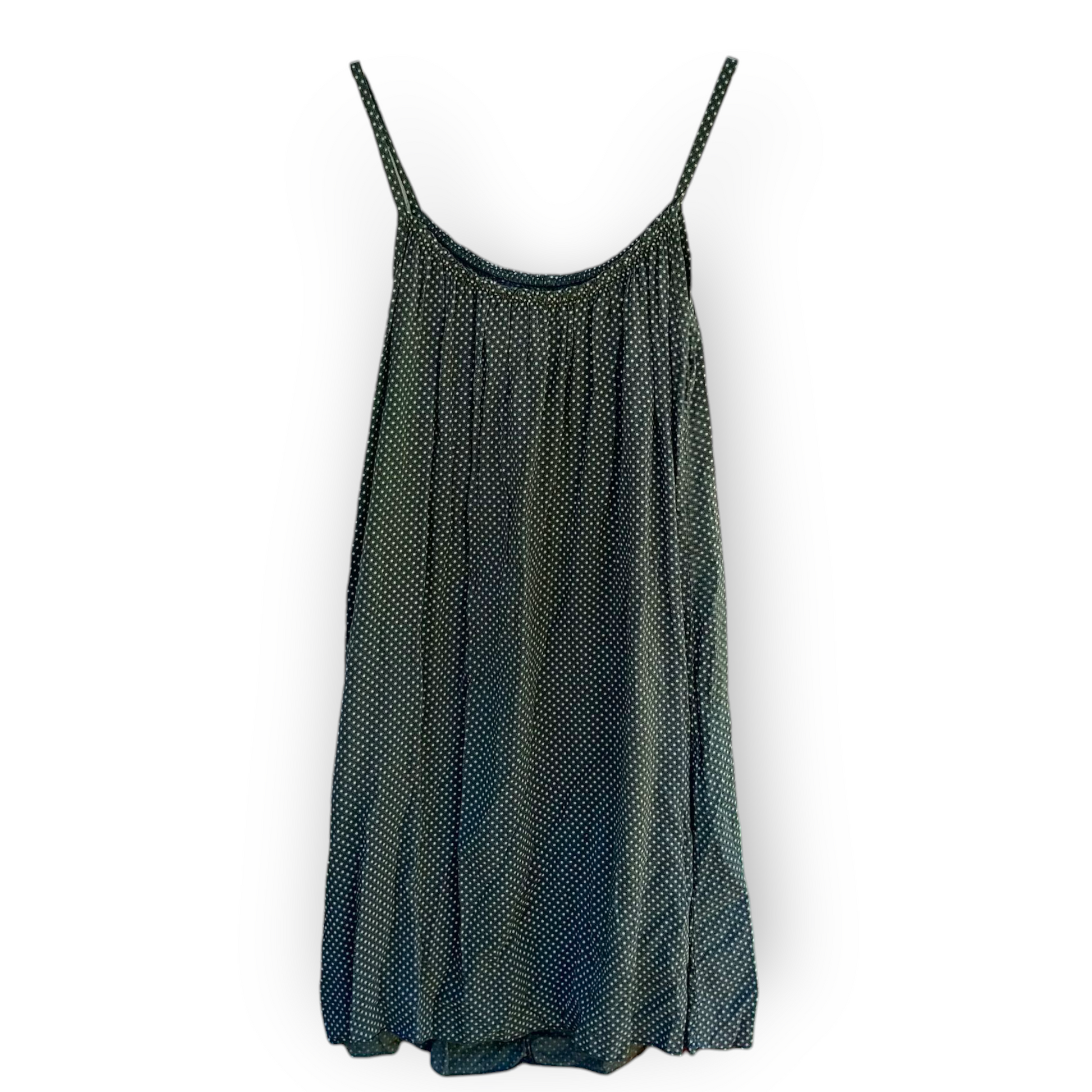 Vestido Corto de Tirantes Finos con Estampado pequeño.