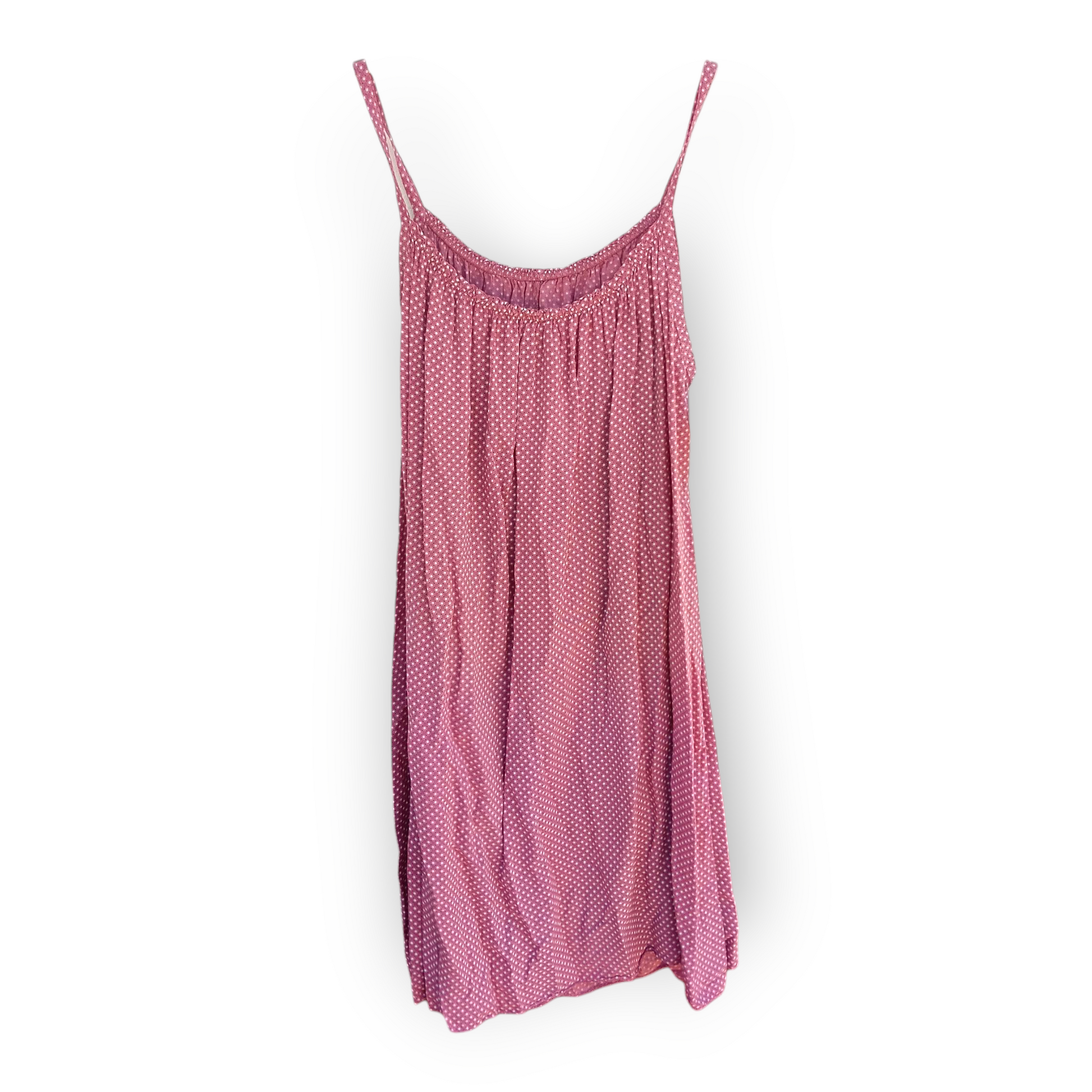 Vestido Corto de Tirantes Finos con Estampado pequeño.