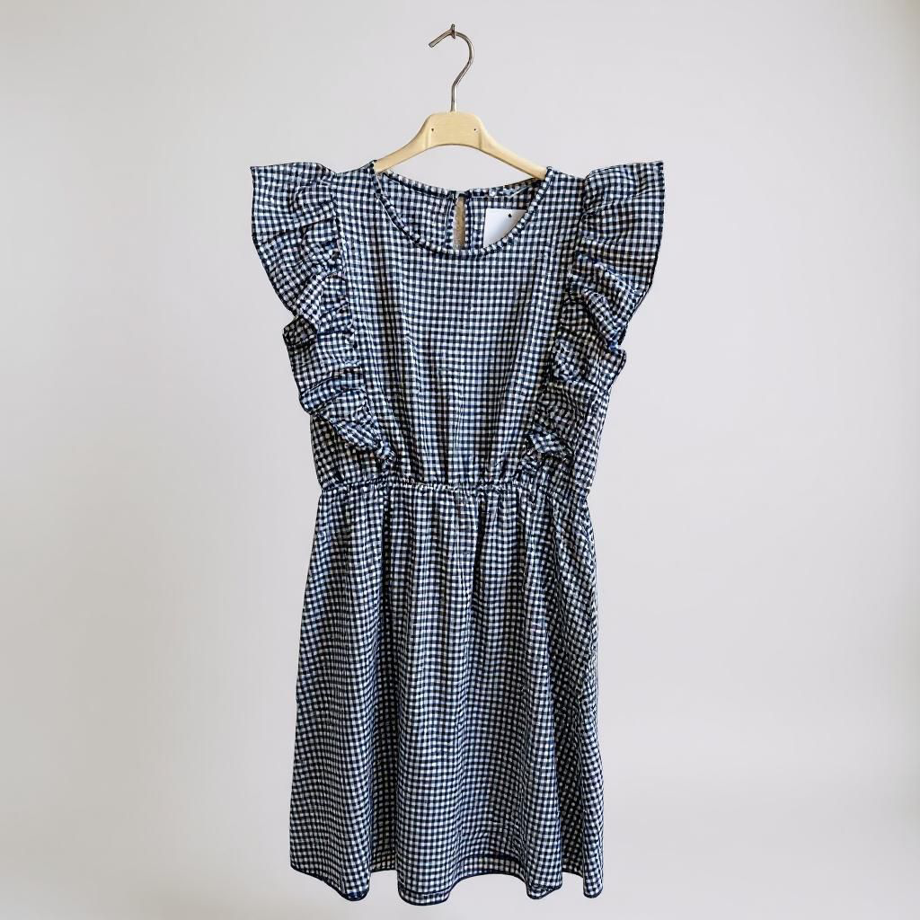 Vestido de Cuadros Vichy con Volantes