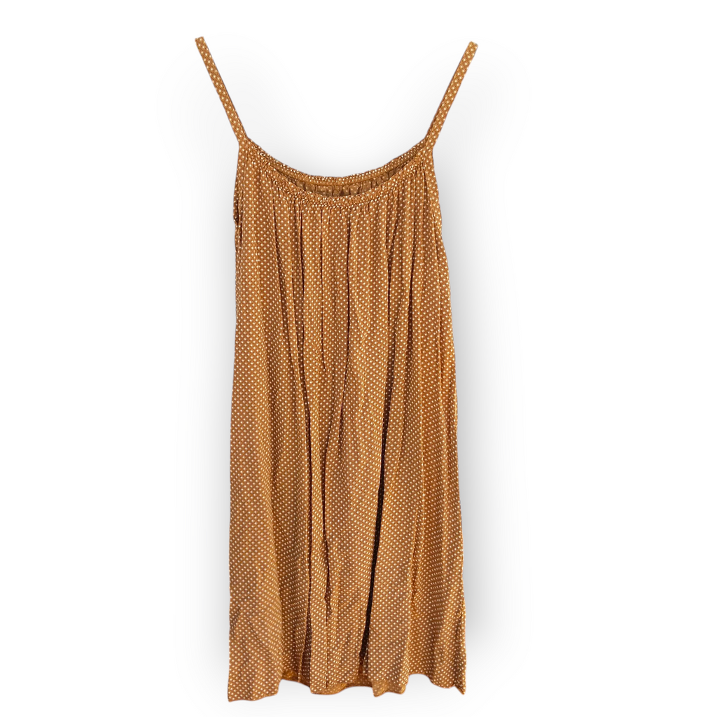 Vestido Corto de Tirantes Finos con Estampado pequeño.