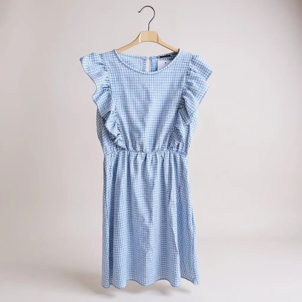 Vestido de Cuadros Vichy con Volantes